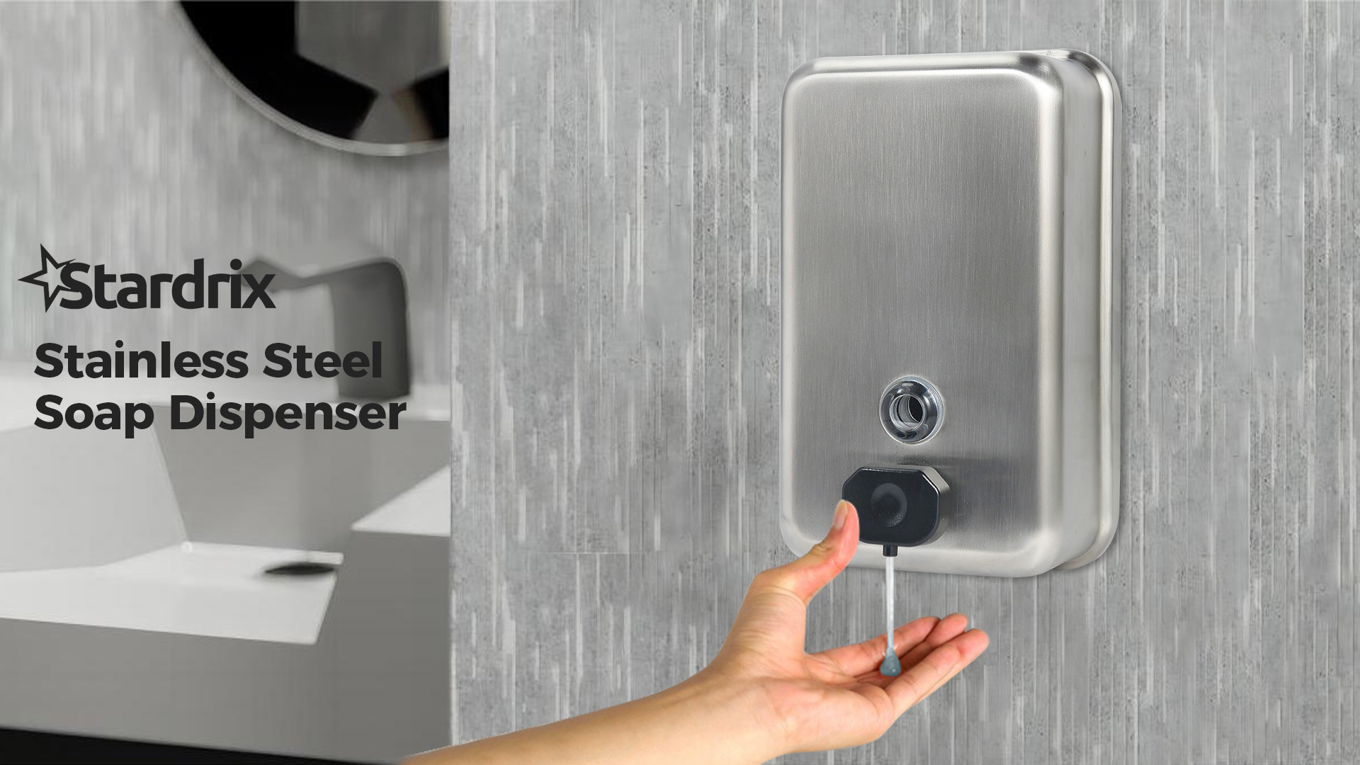 Amazon.com: Stardrix Heavy Duty Stainless Steel Wall Mount Soap